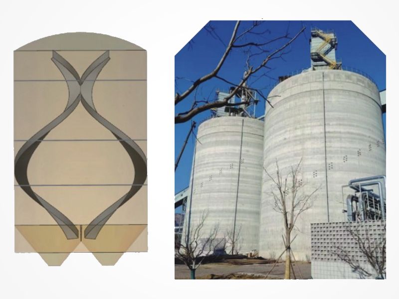 贴壁式螺旋溜槽-(仓内布料器）